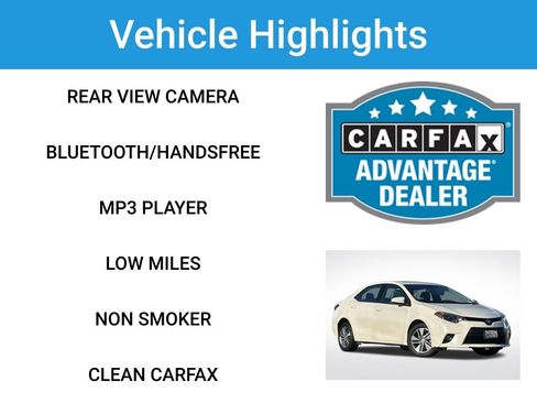 Used 2014 Toyota Corolla LE image 2