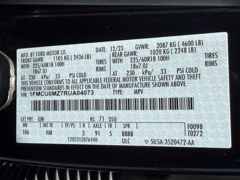 Used 2024 Ford Escape ST-Line w/ Equipment Group 301A FWD image 25