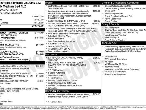 Used 2016 Chevrolet Silverado 2500 LTZ AWD/4WD image 5