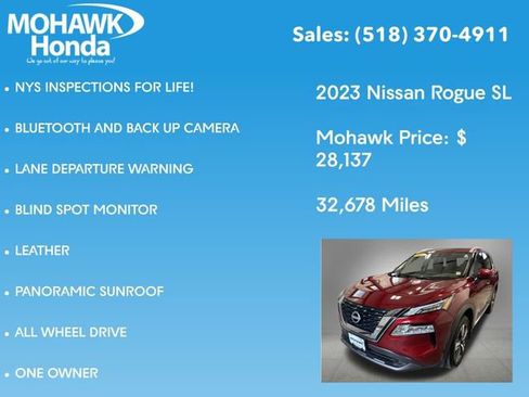 Used 2023 Nissan Rogue SL w/ SL Premium Package AWD/4WD image 7
