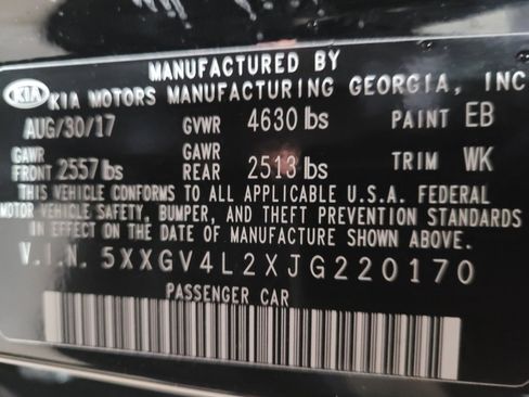 Used 2018 Kia Optima SX w/ Technology Package FWD image 33