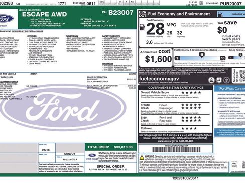 Certified 2023 Ford Escape Active image 31