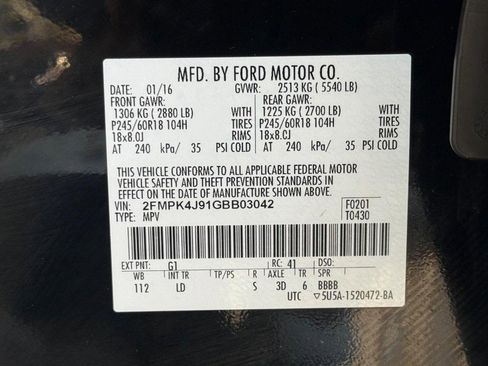 Used 2016 Ford Edge SEL w/ Equipment Group 201A image 26