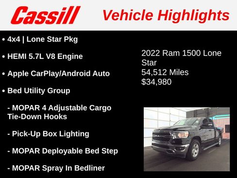 Used 2022 RAM 1500 Lone Star w/ Trailer Tow Group image 3