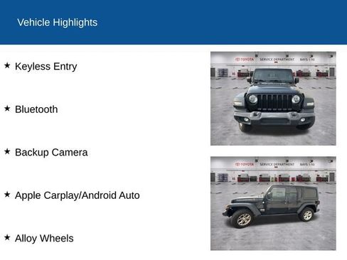 Used 2021 Jeep Wrangler Unlimited Sport AWD/4WD image 2