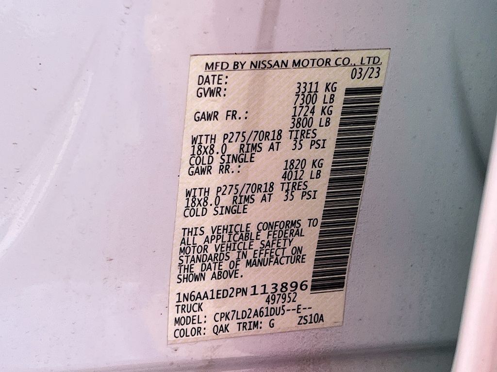 Used 2023 Nissan Titan PRO-4X w/ Off Road Protection Package AWD/4WD image 31