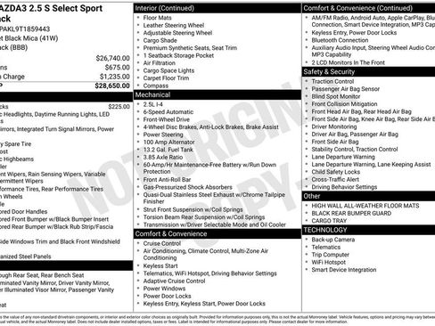 New 2026 MAZDA MAZDA3 s Sport image 3