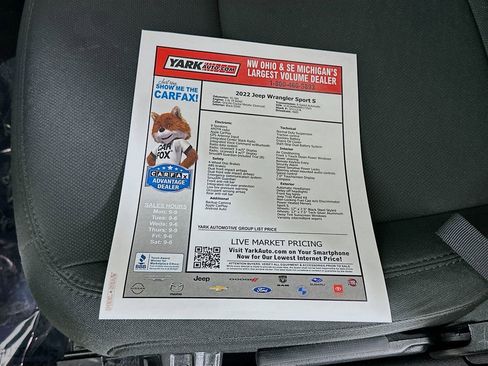 Certified 2022 Jeep Wrangler Sport S image 16