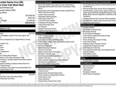 Used 2023 Hyundai Santa Cruz SEL Premium image 50