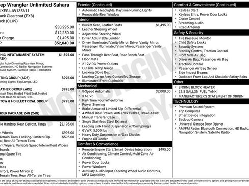 Used 2018 Jeep Wrangler Unlimited Sahara image 13