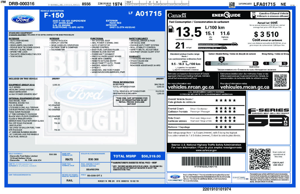 Used 2020 Ford F150 XLT w/ Equipment Group 301A Mid AWD/4WD image 5