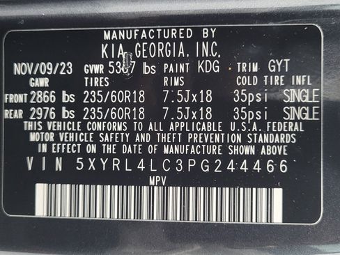 Used 2023 Kia Sorento S w/ Panoramic Sunroof Package FWD image 33