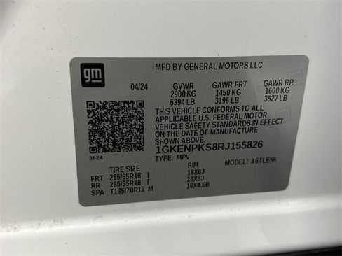 Certified 2024 GMC Acadia AT4 w/ LPO, Floor Liner Package image 34