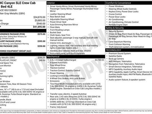 Used 2016 GMC Canyon SLE w/ SLE Convenience Package AWD/4WD image 19