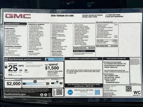 New 2026 GMC Terrain AT4 w/ Convenience Package III AWD/4WD image 21