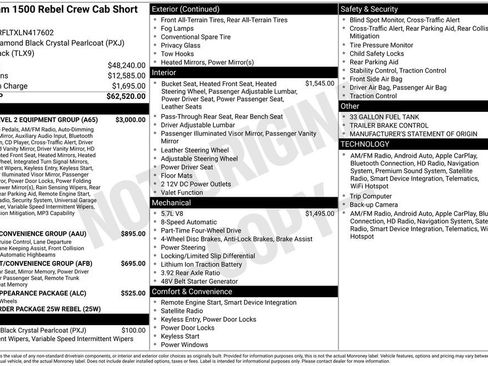 Used 2020 RAM 1500 Rebel w/ Rebel Level 2 Equipment Group AWD/4WD image 4
