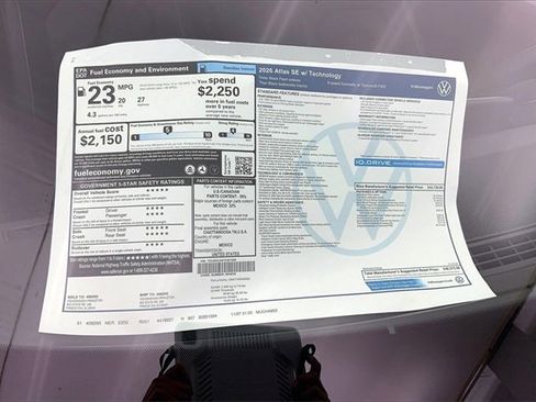 New 2026 Volkswagen Atlas SE image 15