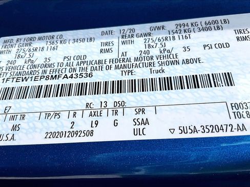 Certified 2021 Ford F150 XLT w/ Equipment Group 302A High AWD/4WD image 34