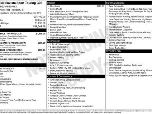 Used 2024 Buick Envista Sport Touring w/ Convenience I Package FWD image 2