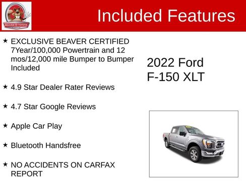 Used 2022 Ford F150 XLT w/ Equipment Group 302A High AWD/4WD image 4