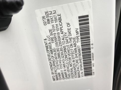 New 2026 Honda Odyssey Touring image 15