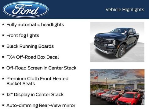 Used 2024 Ford Ranger XLT w/ FX4 Off-Road Package AWD/4WD image 12