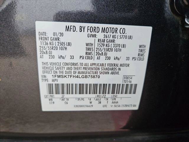 Certified 2020 Ford Explorer Limited RWD image 20