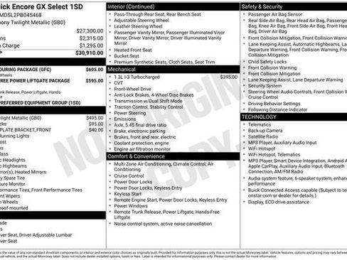 Used 2023 Buick Encore GX Select w/ Sport Touring Package FWD image 16
