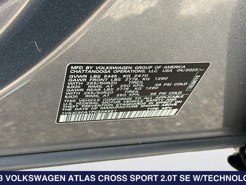 Used 2023 Volkswagen Atlas Cross Sport SE w/ Panoramic Sunroof Package FWD image 28