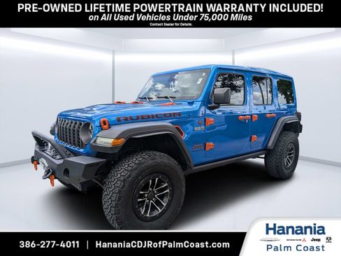 Used 2024 Jeep Wrangler Unlimited Rubicon w/ XTREMEE 35" Tire Package AWD/4WD image 7