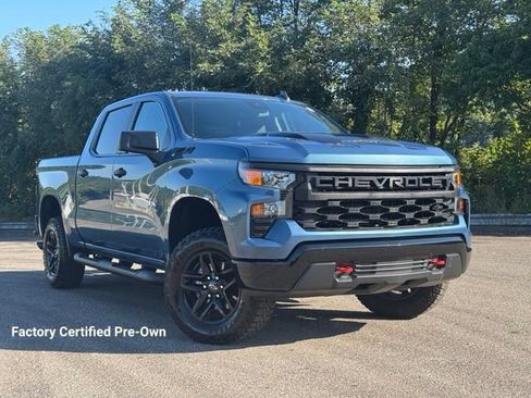 Certified 2024 Chevrolet Silverado 1500 Custom Trail Boss w/ LPO, Dark Essentials Package AWD/4WD image 1