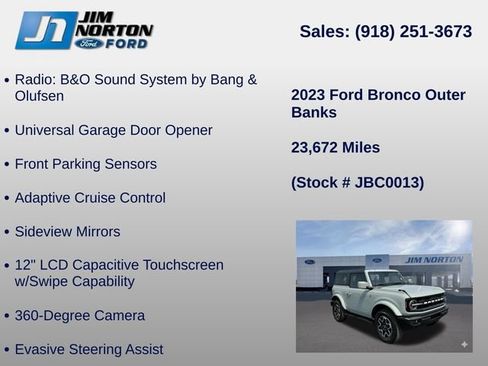 Used 2023 Ford Bronco Outer Banks AWD/4WD image 31