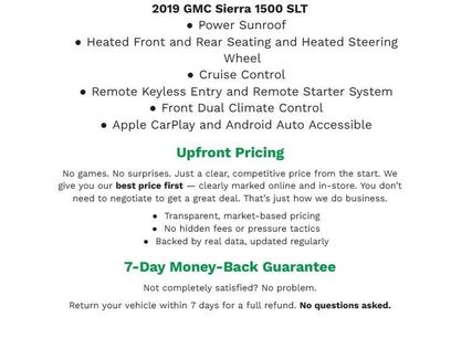 Used 2019 GMC Sierra 1500 SLT w/ SLT Premium Package