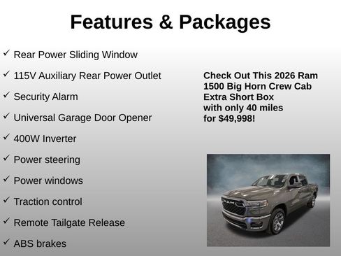 Used 2026 RAM 1500 Big Horn AWD/4WD image 13