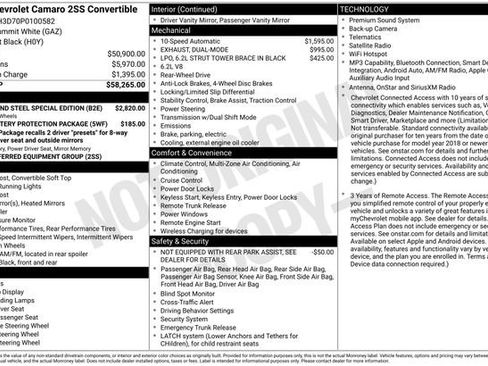 Used 2023 Chevrolet Camaro SS RWD image 5