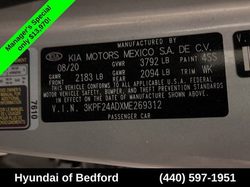Used 2021 Kia Forte LXS FWD image 12