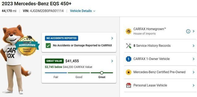 Certified 2023 Mercedes-Benz EQS 450+ SUV image 3