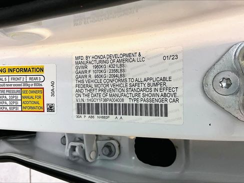 Used 2023 Honda Accord EX image 33