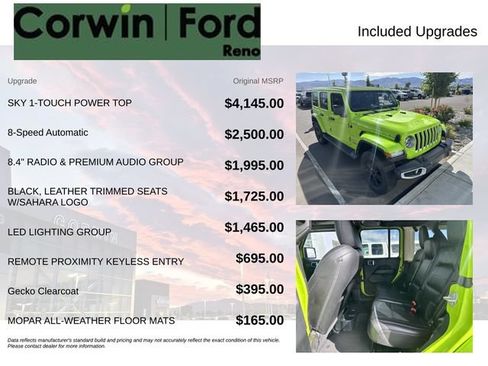 Used 2021 Jeep Wrangler Unlimited Sahara AWD/4WD image 3
