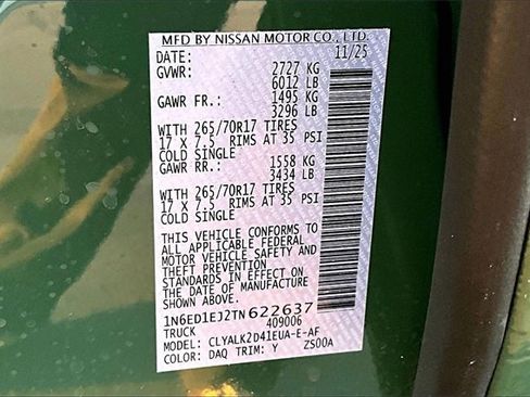 New 2026 Nissan Frontier Pro-X image 8