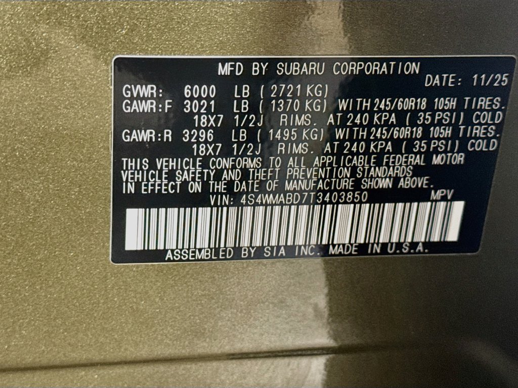 Certified 2026 Subaru Ascent Premium AWD/4WD image 43
