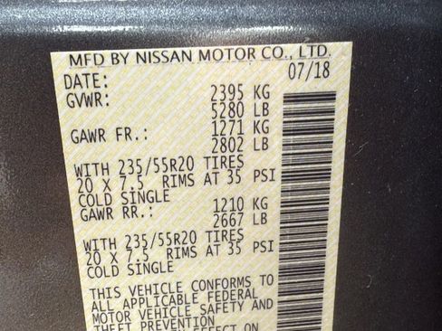 Used 2018 Nissan Murano Platinum w/ Cargo Package AWD/4WD image 31