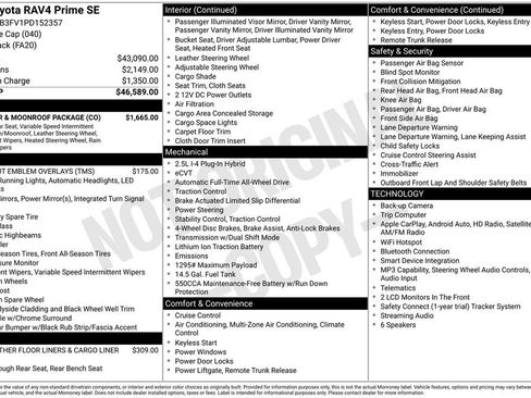 Used 2023 Toyota RAV4 SE w/ Weather & Moonroof Package AWD/4WD image 2