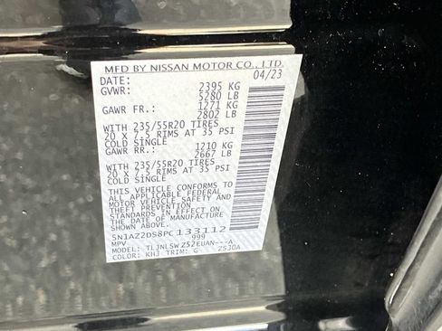 Certified 2023 Nissan Murano Platinum w/ Cargo Package AWD/4WD image 24