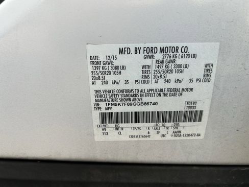 Used 2016 Ford Explorer Limited w/ Equipment Group 301A image 25