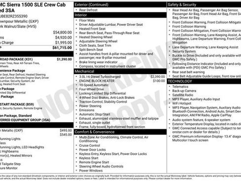 Used 2024 GMC Sierra 1500 SLE w/ X31 Off-Road Package AWD/4WD image 18