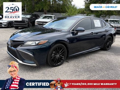 Used 2021 Toyota Camry XSE FWD image 1