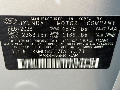 New 2026 Hyundai Sonata Limited image 22