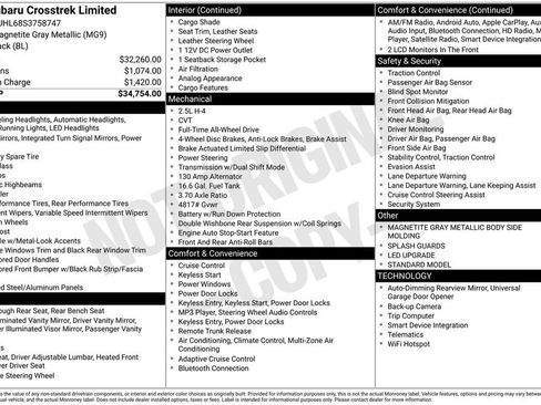 Certified 2025 Subaru Crosstrek 2.5i Limited image 8