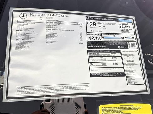 New 2026 Mercedes-Benz CLA 250 4MATIC image 18
